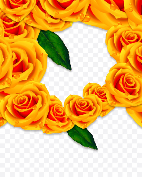 a lowercase from Rose Flowers Font on Yellow Images Creative Fonts - S62047
