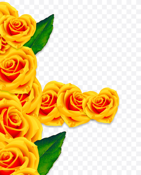 t lowercase from Rose Flowers Font on Yellow Images Creative Fonts - S62066