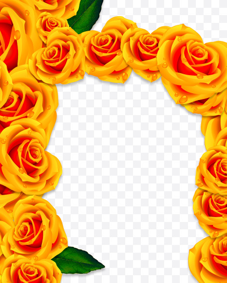 b lowercase from Rose Flowers Font on Yellow Images Creative Fonts - S62048