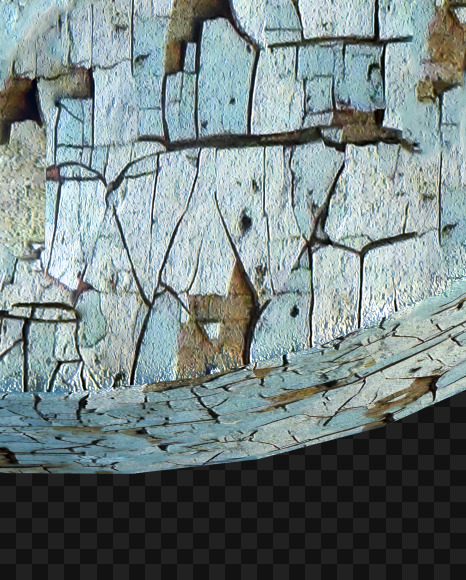 6 from old paint on Yellow Images Creative Fonts - S62302