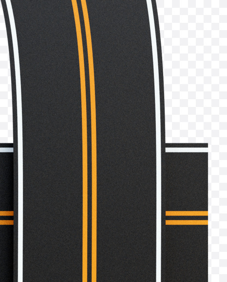 Letter A from Asphalt Road Alphabet on Yellow Images Creative Fonts - S62235