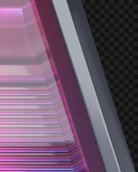 Letter V from Futuristic UV Light font on Yellow Images Creative Fonts - S62331