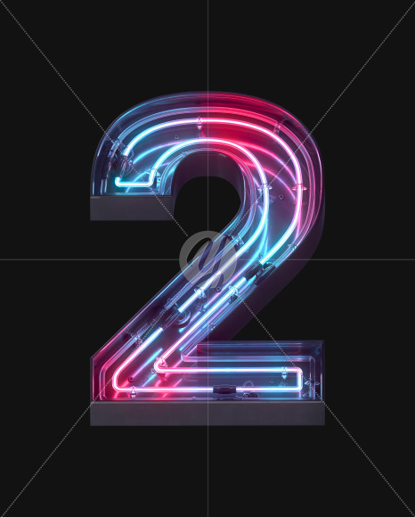 2 from Neon Lines font on Yellow Images Creative Fonts - S62379