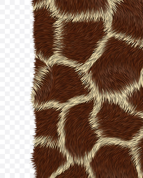 Letter H from Giraffe fur alphabet on Yellow Images Creative Fonts - S62526