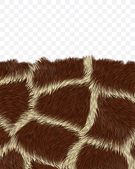 Letter Z from Giraffe fur alphabet on Yellow Images Creative Fonts - S62544