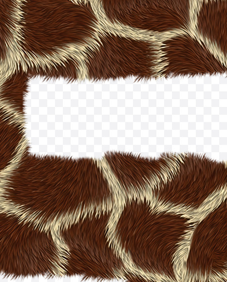 5 from Giraffe fur alphabet on Yellow Images Creative Fonts - S62550