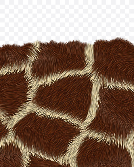 Letter R from Giraffe fur alphabet on Yellow Images Creative Fonts - S62536