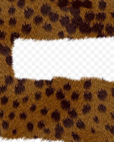 5 from Cheetah fur alphabet on Yellow Images Creative Fonts - S62587