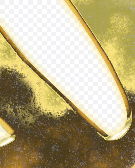 Letter Q from Arabic style golden alphabet on Yellow Images Creative Fonts - S62644