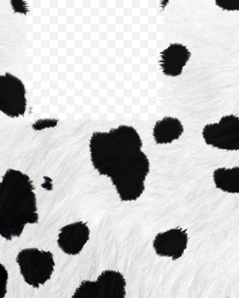 4 from Dalmatian fur alphabet on Yellow Images Creative Fonts - S62724