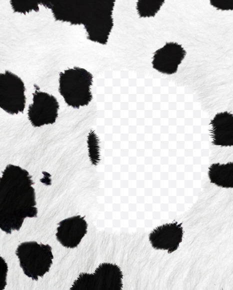 Letter P from Dalmatian fur alphabet on Yellow Images Creative Fonts - S62709