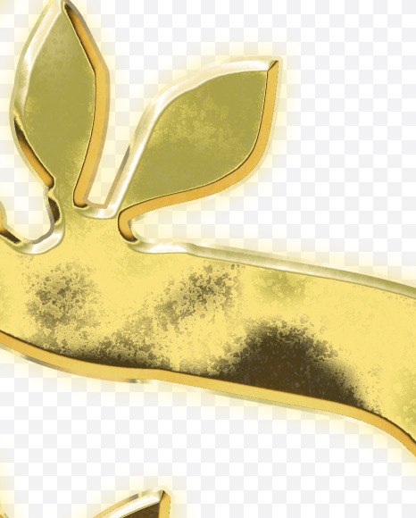 Letter S from Golden leaf alphabet on Yellow Images Creative Fonts - S62823