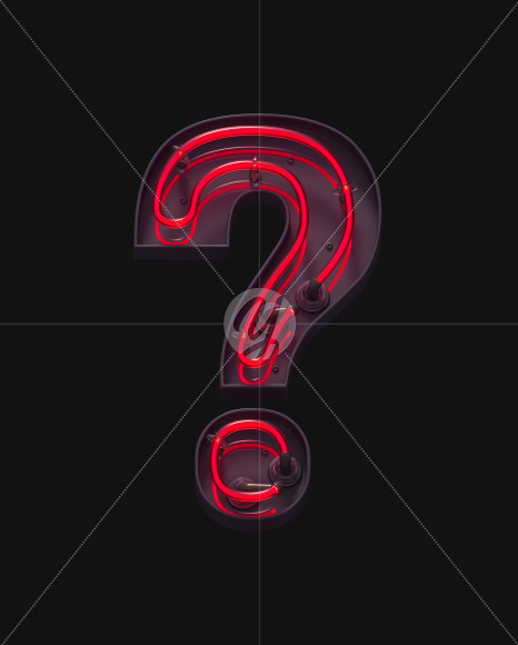 Question ON from Red On-Off Neon font on Yellow Images Creative Fonts - S62944