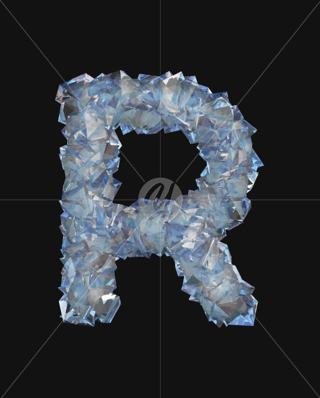 letter_R from Crystal Luster font on Yellow Images Creative Fonts - S63021