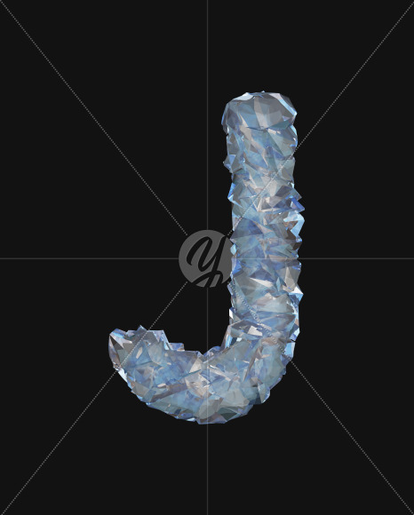 letter_J from Crystal Luster font on Yellow Images Creative Fonts - S63013