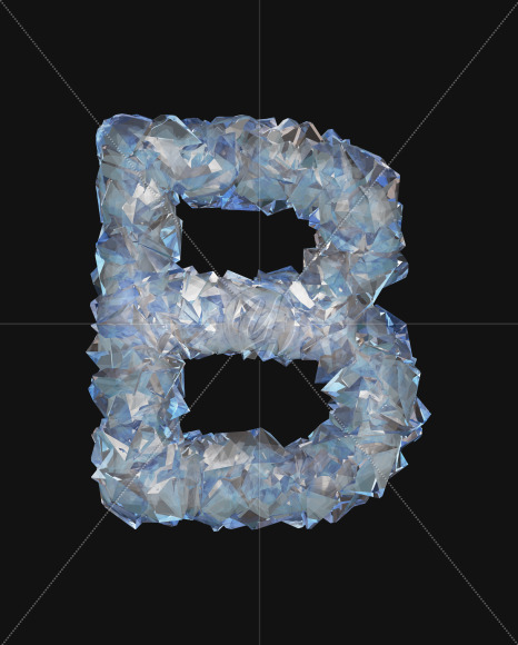 letter_B from Crystal Luster font on Yellow Images Creative Fonts - S63005