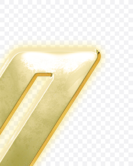 Letter X from Modern golden font alphabet on Yellow Images Creative Fonts - S63066