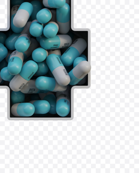 4 from Pills in Box - 3D Lettering on Yellow Images Creative Fonts - S63836