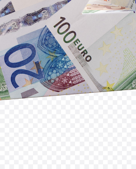 Letter Z from Euro bill alphabet on Yellow Images Creative Fonts - S63680