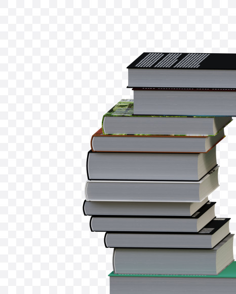 Letter S from Books View 1 - 3D Lettering on Yellow Images Creative Fonts - S64467