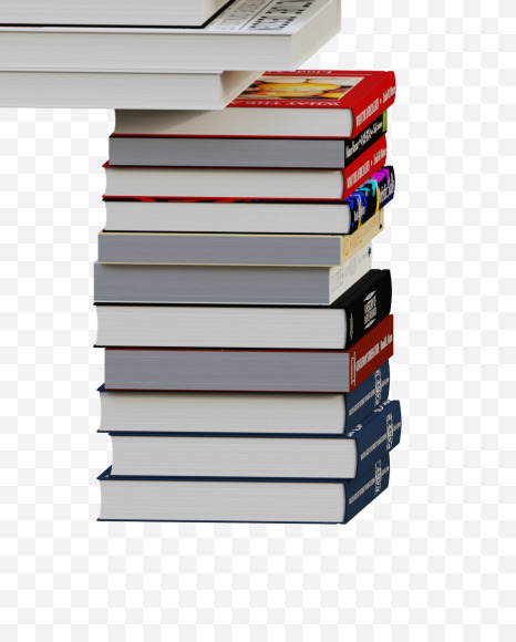 Letter H from Books View 1 - 3D Lettering on Yellow Images Creative Fonts - S64456