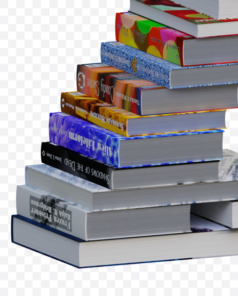 Letter Z from Books View 3 - 3D Lettering on Yellow Images Creative Fonts - S65047