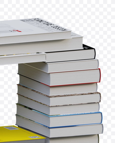 9 from Books View 3 - 3D Lettering on Yellow Images Creative Fonts - S65056