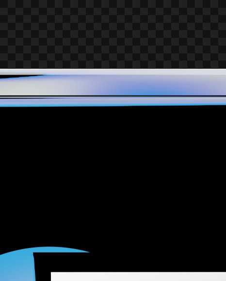 Letter E from Iridescent Blobs Reflections font on Yellow Images Creative Fonts - S64497