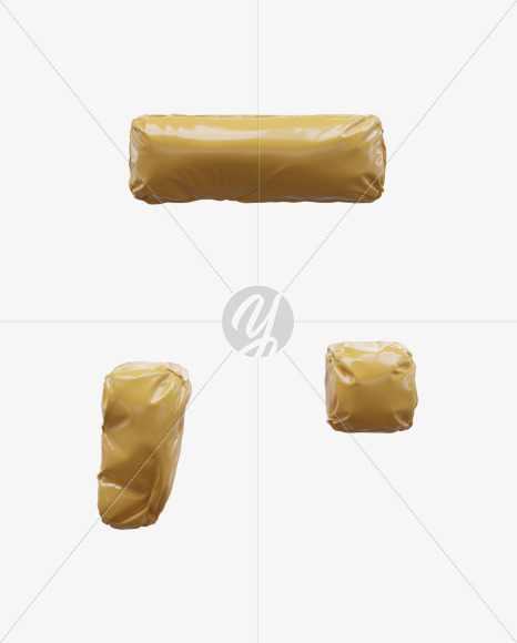 symbols from Yellow Foil 3D Letters on Yellow Images Creative Fonts - S65021