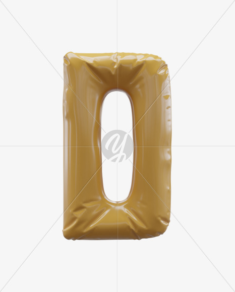 Letter D from Yellow Foil 3D Letters on Yellow Images Creative Fonts - S64983