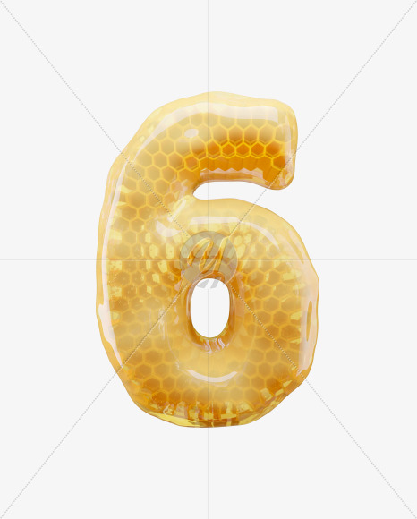 6 from Honey Comb on Yellow Images Creative Fonts - S65189