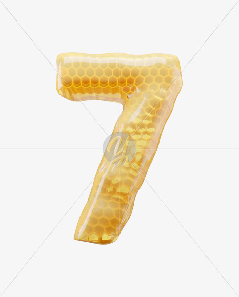 7 from Honey Comb on Yellow Images Creative Fonts - S65190