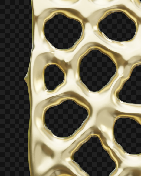0 from Holey molten gold on Yellow Images Creative Fonts - S65429