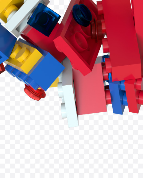 & from Shuffled Colored Bricks Building Blocks Typeface Text on Yellow Images Creative Fonts - S65490