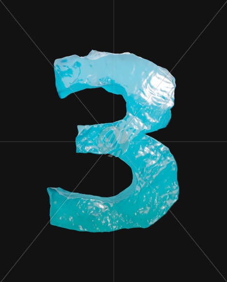 3 from Ocean font on Yellow Images Creative Fonts - S65558