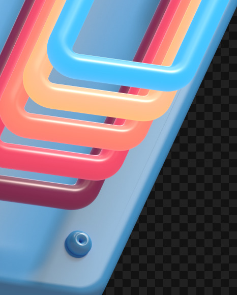 Percent from Plastic Neon font on Yellow Images Creative Fonts - S65654