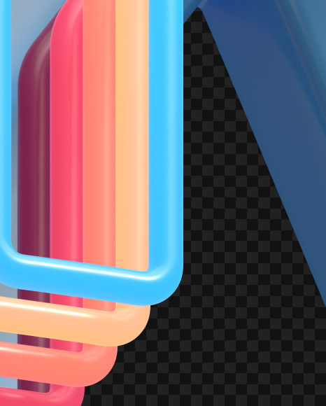 Letter K from Plastic Neon font on Yellow Images Creative Fonts - S65625