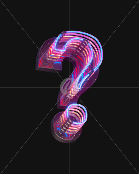 Question from Color Neon font on Yellow Images Creative Fonts - S65736