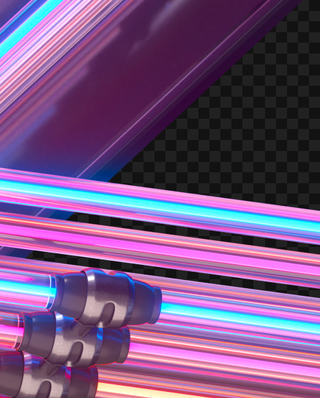 2 from Color Neon font on Yellow Images Creative Fonts - S65727