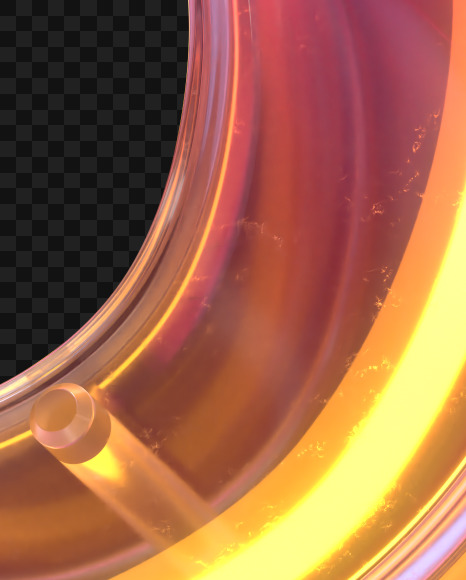 5 from Glass Neon font on Yellow Images Creative Fonts - S65808