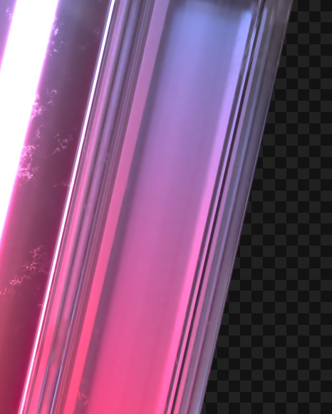 Letter V from Glass Neon font on Yellow Images Creative Fonts - S65799