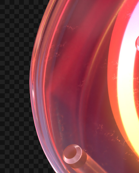 8 from Glass Neon font on Yellow Images Creative Fonts - S65811