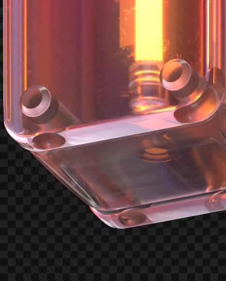 Letter N from Glass Neon font on Yellow Images Creative Fonts - S65791