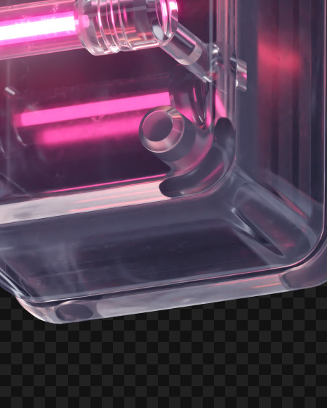 Letter K from Glass Neon alphabet on Yellow Images Creative Fonts - S65867