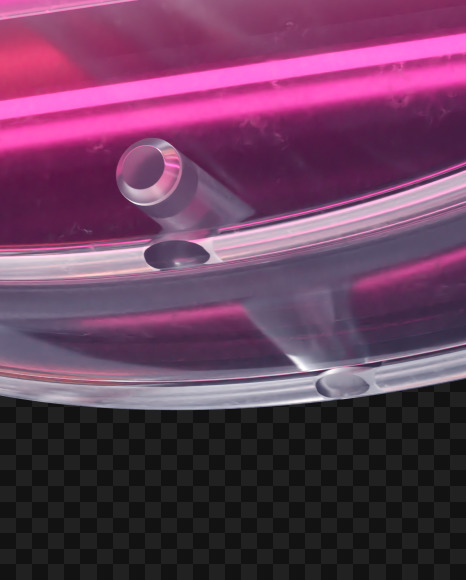 Letter O from Glass Neon alphabet on Yellow Images Creative Fonts - S65871