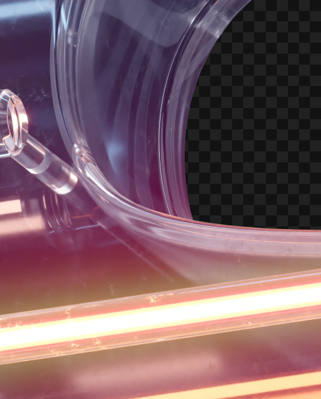 Dollar from Glass Neon alphabet on Yellow Images Creative Fonts - S65895