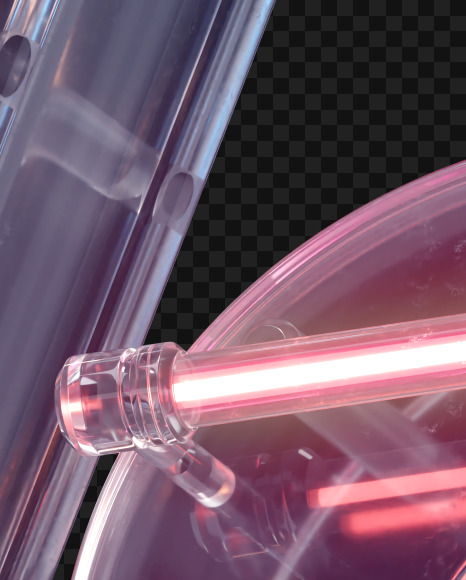 Percent from Glass Neon alphabet on Yellow Images Creative Fonts - S65896