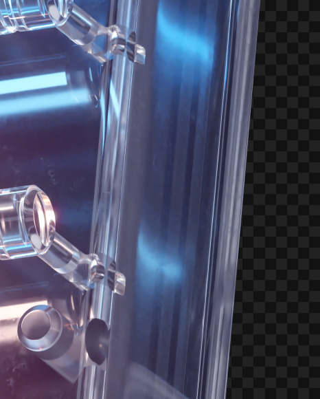 Exclamation from Glass Neon alphabet on Yellow Images Creative Fonts - S65893