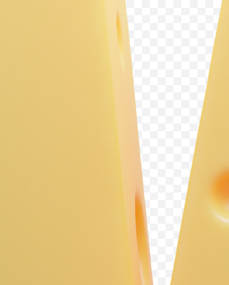 Letter W from Cheese Font on Yellow Images Creative Fonts - S66001