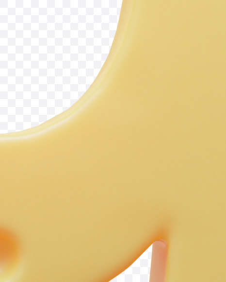 9 from Cheese Font on Yellow Images Creative Fonts - S66014